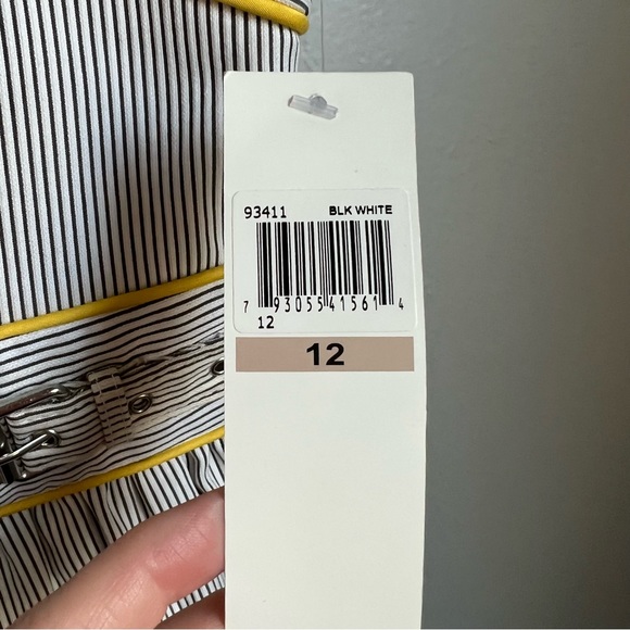 NWT Vintage Y2K Maggy London Stripped Baby Doll Dress - Picture 5 of 7